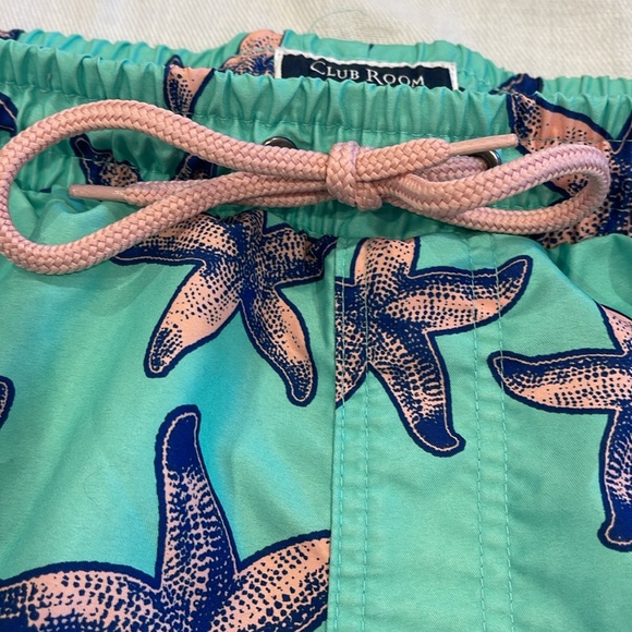 B0844 Charter Club men’s pink star fish Shorts XL swim running - Picture 3 of 5